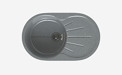 MAXSTONE Мойка глянцевая MS-5 (темно-серая) 735*450*215